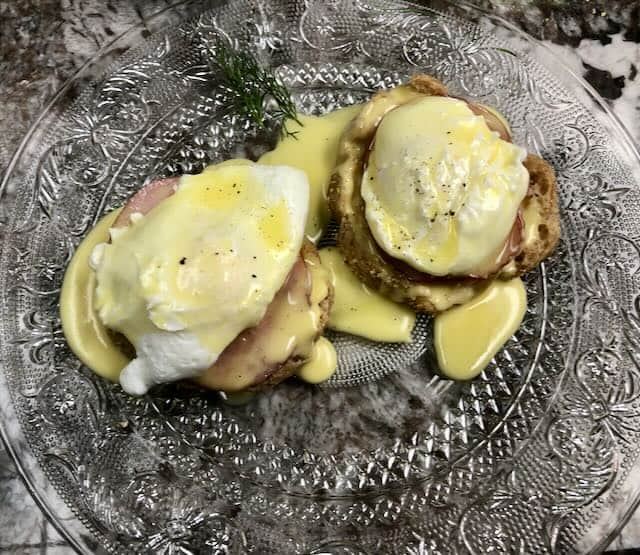 Eggs Benedict at The Sidecar Inn